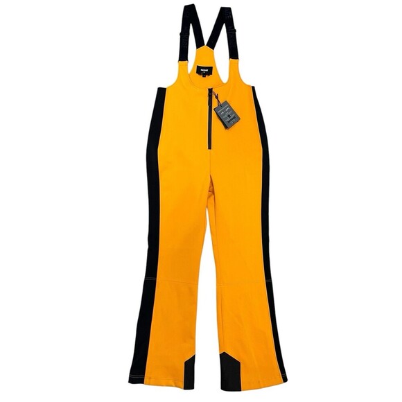GIA Agile 360 fitted ski pants with suspenders color-block Sunset Women’s L NEW - Picture 6 of 16